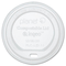 Stalk Market Planet+ Hot Cup Lid, Translucent, For 12 oz Cups, 500/Carton STMPLCLIDS