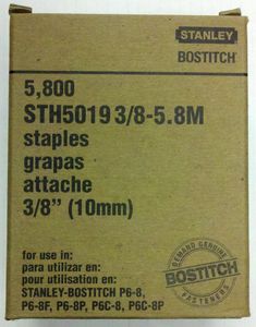 Stanley Bostitch 3/8"" (10mm) Staples 1/2"" Crown