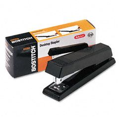 Stanley Bostitch AntiJam Full Strip Stapler, 20-Sheet Capacity, Black BOSB660BK