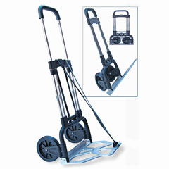 STEBCO Portable Slide-Flat Cart, 275lbs, 18 3/4 x 19 x 40, Black/Chrome STB390009CHR