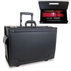 STEBCO Wheeled Catalog Case, Leather-Trimmed Tufide, 21-3/4 x 15-1/2 x 9-3/4, Black STB341626BLK