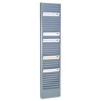 STEELMASTER by MMF Industries 40-Pocket Steel Swipe Card/Badge Rack, 4 1/8 x 18 1/2 MMF20601