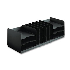 STEELMASTER by MMF Industries Adjustable Organizer, 11 Sections, Steel, 30 x 11 x 8 1/8, Black MMF26420HVHABLA