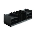 STEELMASTER by MMF Industries Adjustable Organizer, 11 Sections, Steel, 30 x 11 x 8 1/8, Black MMF26420HVHABLA