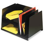 STEELMASTER by MMF Industries Combination Horizontal/Vertical Steel File, Six Sections, 15 x 11 x 8 3/4, Black MMF264R3HVBK