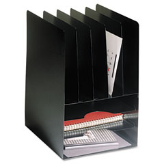 STEELMASTER by MMF Industries Compact Combo Organizer, Eight Sections, Steel, 9 5/8 x 11 1/8 x 14 1/8, Black MMF2645VHBK