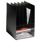 STEELMASTER by MMF Industries Compact Combo Organizer, Eight Sections, Steel, 9 5/8 x 11 1/8 x 14 1/8, Black MMF2645VHBK