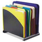 STEELMASTER by MMF Industries Contemporary Organizer, 4 Sections, Steel, 8 3/8 x 12 x 7 1/2, Granite MMF2644500A3