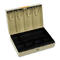 STEELMASTER by MMF Industries Heavy-Duty Steel Lay-Flat Cash Box w/6 Compartments, Combination Lock, Sand MMF221619003
