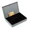 STEELMASTER by MMF Industries Heavy-Duty Steel Low-Profile Cash Box w/6 Compartments, Key Lock, Gray MMF221618001