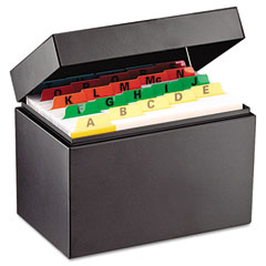 STEELMASTER by MMF Industries Index Card File Holds 400 4 x 6 cards, 6 3/4 x 4 1/5 x 5 MMF263644BLA