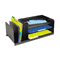 STEELMASTER by MMF Industries Legal-Size Organizer, Seven Sections, Steel, 25 7/8 x 11 x 8 1/8, Silver MMF264202004