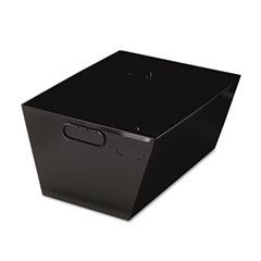 STEELMASTER by MMF Industries Posting Tub Storage Box, Legal, Steel, 15-1/8 x 11-3/8 x 7, Black MMF2062TBK