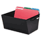 STEELMASTER by MMF Industries Posting Tub Storage Box, Legal, Steel, 15-1/8 x 11-3/8 x 7, Black MMF2062TBK