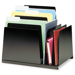 STEELMASTER by MMF Industries Slanted Combination File, Eight Sections, Steel, 15 1/4 x 11 x 12 3/4, Black MMF2648S2VBK