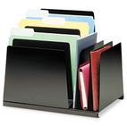 STEELMASTER by MMF Industries Slanted Combination File, Eight Sections, Steel, 15 1/4 x 11 x 12 3/4, Black MMF2648S2VBK