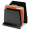 STEELMASTER by MMF Industries Slanted Vertical Organizer, Eight Sections, Steel, 11 x 9 1/4 x 12, Black MMF264808BK