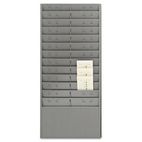 STEELMASTER by MMF Industries Steel Time Card Rack with Adjustable Dividers, Six Inch Pockets MMF27012JTRGY