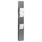 STEELMASTER by MMF Industries Steel Time Card Rack with Fixed 4 1/2 x 5 Pockets MMF270R1TCRGY