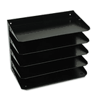 STEELMASTER by MMF Industries Steelmaster Multi-Tier Horizontal Legal Organizers, Five Tier, Steel, Black MMF2645HLBK