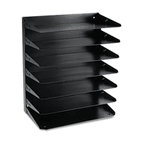 STEELMASTER by MMF Industries Steelmaster Multi-Tier Horizontal Legal Organizers, Seven Tier, Steel, Black MMF2647HLBK