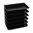 STEELMASTER by MMF Industries Steelmaster Multi-Tier Horizontal Legal Organizers, Six Tier, Steel, Black MMF2646HLBK