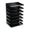 STEELMASTER by MMF Industries Steelmaster Multi-Tier Horizontal Letter Organizers, Seven Tier, Steel, Black MMF2647HBK