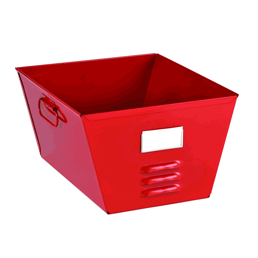 STEELMASTER Storage Tub with Locker Design, 7.5 x 12.43