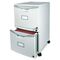 Storex 2-Drawer Mobile Filing Cabinet, 14-3/4w x 18-1/4d x 26h, Light Gray STX61301B01C