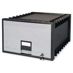 Storex Archive Drawer for Legal Files Storage Box, 24" Depth, Black/Gray STX61155U01C