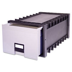 Storex Archive Storage Box for Letter Size Hanging Files, 24" Depth, Gray STX61106U01C