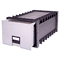 Storex Archive Storage Box for Letter Size Hanging Files, 24" Depth, Gray STX61106U01C