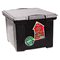 Storex Portable File Tote w/Locking Handle Storage Box, Letter/Legal, Black STX61543U01C