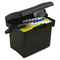 Storex Portable Storage Box, Letter Size, 14w x 11-1/4d x 14-1/2h, Black STX61502U01C