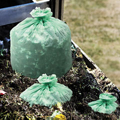 Stout EcoSafe-6400 Compostable Bags, 1.1mil, 30 x 39, Green, 48/Carton STOE3039E11