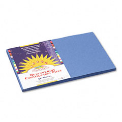 SunWorks Construction Paper, 58 lbs., 12 x 18, Blue, 50 Sheets/Pack PAC7407