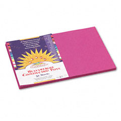 SunWorks Construction Paper, 58 lbs., 12 x 18, Magenta, 50 Sheets/Pack PAC6407