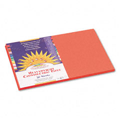 SunWorks Construction Paper, 58 lbs., 12 x 18, Orange, 50 Sheets/Pack PAC6607