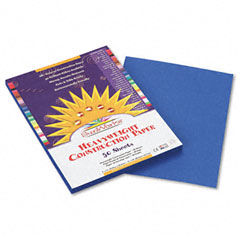 SunWorks Construction Paper, 58 lbs., 9 x 12, Bright Blue, 50 Sheets/Pack PAC7503