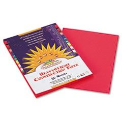 SunWorks Construction Paper, 58 lbs., 9 x 12, Scarlet, 50 Sheets/Pack PAC6003