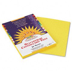 SunWorks Construction Paper, 58 lbs., 9 x 12, Yellow, 50 Sheets/Pack PAC8403