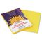 SunWorks Construction Paper, 58 lbs., 9 x 12, Yellow, 50 Sheets/Pack PAC8403
