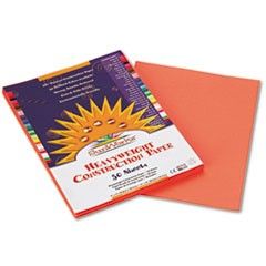 SunWorks Construction Paper, 58 lbs., 9 x 12, Yellow-Orange, 50 Sheets/Pack PAC8503