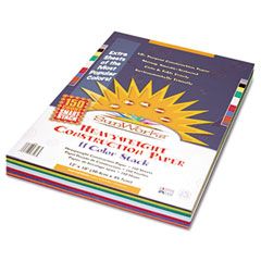SunWorks Construction Paper Smart-Stack, 58 lbs., 12 x 18, Assorted, 150 Sheets/Pack PAC6526