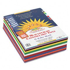 SunWorks Construction Paper Smart-Stack, 58 lbs., 9 x 12, Assorted, 300 Sheets/Pack PAC6525