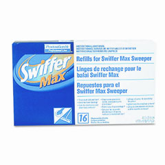 Swiffer Refill Cloths, 17-3/4 x 10, White, 16/Box, 6/Carton PAG37109