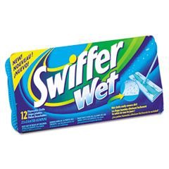 Swiffer Wet Refill System, Cloth, 12/Box PAG35154BX