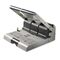 Swingline 160-Sheet Heavy-Duty Two- or Three-Hole Punch, 9/32" Holes, Putty/Gray SWI74650