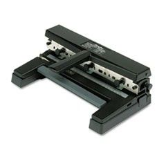 Swingline 40-Sheet Two- to Four-Hole Adjustable Punch, 9/32" Holes, Black SWI74450