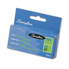 Swingline S.F. 13 Heavy-Duty 1/4 Inch Leg Length Staples, 25-Sheet Capacity, 1,000/Box SWI35314